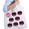 Big Dot of Happiness Chic Happy Birthday - Pink, Black and Gold - 3 inch Birthday Party Badge - Pinback Buttons - Set of 8 - 2 of 4