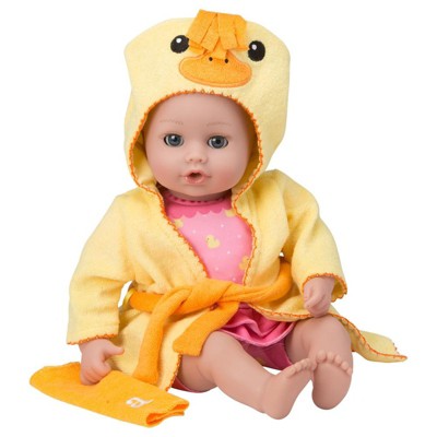 Adora Baby Bath Toy Ducky, 13 inch Bath Time Doll with QuickDri Body