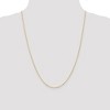 Black Bow Jewelry 1mm 14k Yellow Gold Diamond Cut Singapore Chain Necklace - 2 of 4