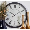Metal Wall Clock Black - Olivia & May - 2 of 4