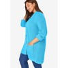 Woman Within Plus Size Button-Front Shaker Cardigan - 4 of 4