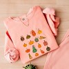 Simply Sage Market Plaid Pumpkins Chart Lightweight Garment Dyed Sweatshirt - 2XL - Peachy - 3 of 4