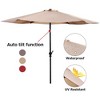 Tangkula 9 Ft Patio Table Market Umbrella Yard Outdoor w/ Heavy-duty Umbrella Base - 4 of 4