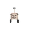 Foldable Extended Wagon with 220lbs Weight Capacity, Heavy Duty Folding Utility Garden Cart with Big All-Terrain Beach Wheels & Drink Holders - 4 of 4