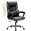 AZL1 Life Concept Computer Office Desk Chair with Ergonomic Lumbar Support PU Leather Flip-up/Fixed Armrest for Home Office - 4 of 4