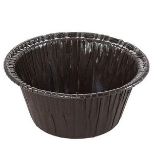 Novacart OP80/38 Brown Ecos Disposable Baking Mold 2-3/8 Inch Bottom Diameter x 1-9/16 Inch High - Pack of 100 - 1 of 1