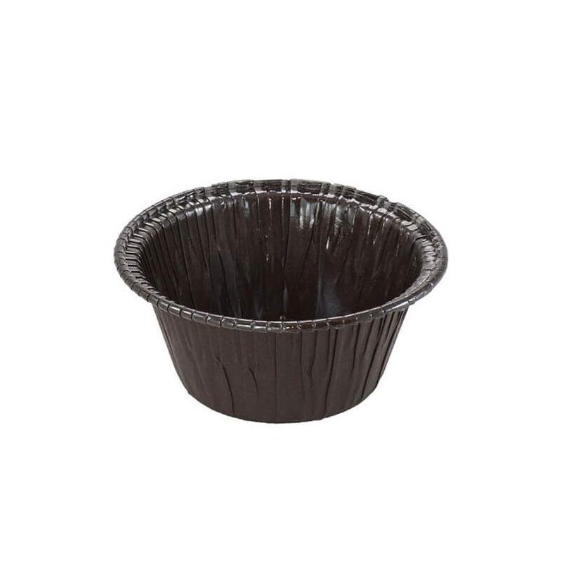 Novacart OP80/38 Brown Ecos Disposable Baking Mold 2-3/8 Inch Bottom Diameter x 1-9/16 Inch High - Pack of 100, 1 of 2
