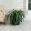DR.Planzen Artificial Fern Plant in 15.7"/16'' Plastic Planter (3 Colors) - Faux Indoor/Outdoor Floor Plants Tall House Plant (Set of 2) - 4 of 4
