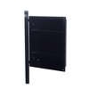 16*24 Inch Recessed Black Metal Framed Medicine Cabinet with Mirror and Adjustable Shelves Black Wall Mirror with Storage for Bathroom - 2 of 4