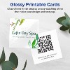 Avery Printable Square Business Cards with Sure Feed Technology, 2" x 2", Glossy White Cardstock, Print-to-the-Edge, Laser/Inkjet Cards, 120 Total - 2 of 4