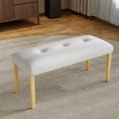 NicBex Upholstered Bench,Dining Bench with Padded Seat,Modern Ottoman for Living Room,Entryway,Kitchen