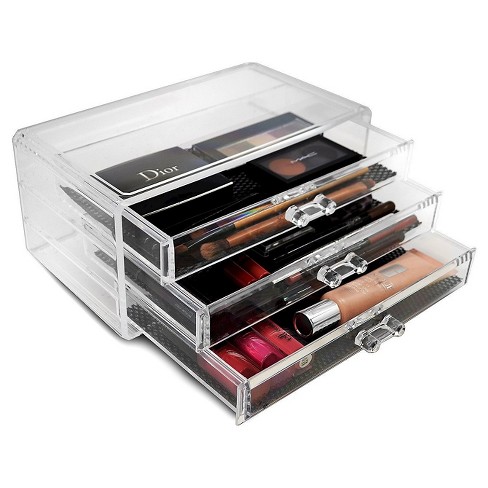 Sorbus Stackable Makeup Storage Display - 3 Large Drawers - image 1 of 4