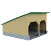 1/64 The Double Bay 40ft x 40ft Cattle Shed, Tan & Green, 3D Printed RW-054 - 2 of 4