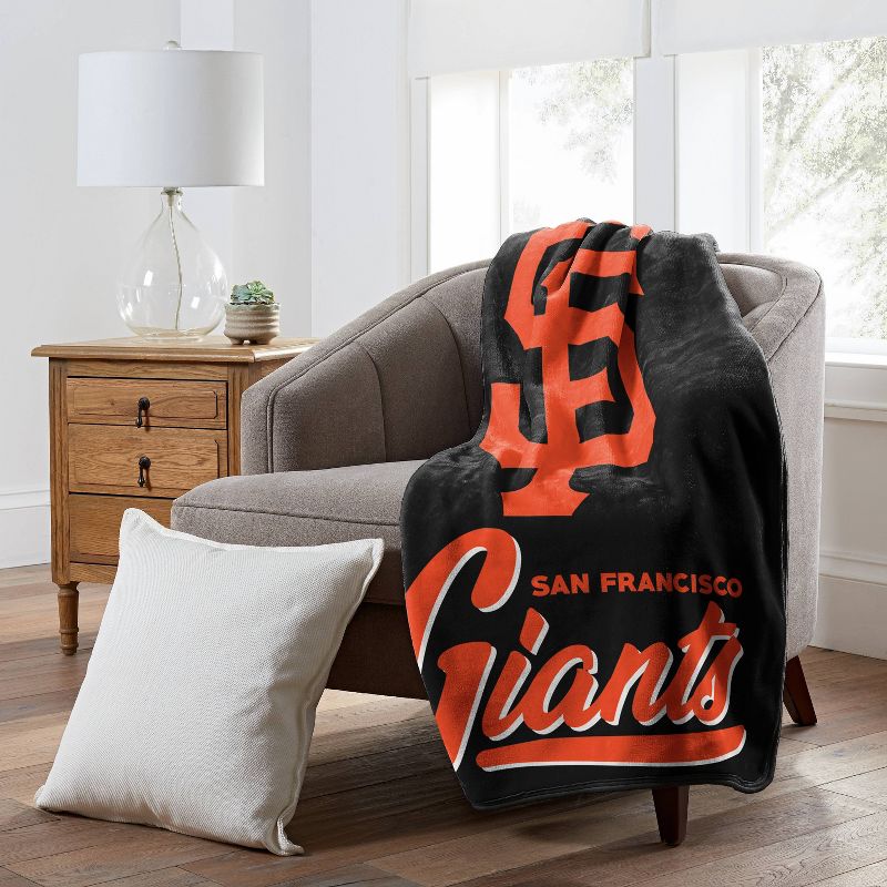 MLB SF Giants 50 x 60 Raschel Throw Blanket, 2 of 4