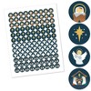 Big Dot of Happiness Holy Nativity - Manger Scene Religious Christmas Round Candy Sticker Favors - Labels Fits Chocolate Candy (1 sheet of 108) - 2 of 4