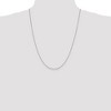 Black Bow Jewelry 1mm, 10k White Gold, Box Chain Necklace - 2 of 4