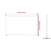 NicBex Walnut/Black Bathroom Mirror,Rectangle Wall Mirrors for Bathroom,Living Room,Bedroom,Vanity Mirror with Aluminum Frame,Horizontal/Vertical - 3 of 4