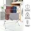 Lavish Home Collapsible Clothes Drying Rack, White - 4 of 4