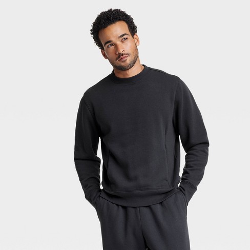 Men's Cotton Fleece Crewneck Sweatshirt - All In Motion™ - image 1 of 3