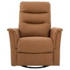 270° Swivel Recliner Massage Sofa Nursery Rocker Glider Accent Chair Leisure Lounge Chair with Adjustable Backrest & Side Pocket - ModernLuxe - 4 of 4