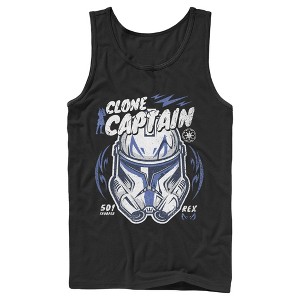 Men's Star Wars: The Clone Wars Captain Head Shot Portrait Tank Top - 1 of 4