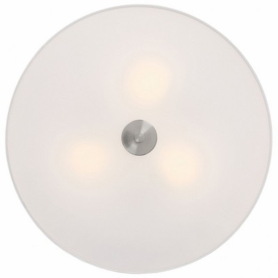 Antique Brushed Brass LED Drum Ceiling Light - Transitional Design