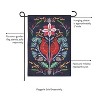 Evergreen Garden Flag Cardinal Damask Burlap Double Sided Indoor Outdoor Decor 18" x 12.5" - 4 of 4
