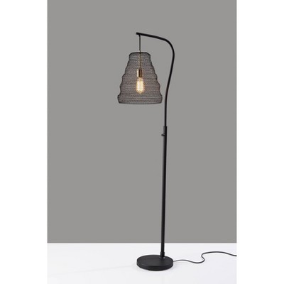 Sheridan Floor Lamp with Accents Black - Adesso