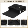 Unique Bargains Oxford Fabric Bed Sheet Organizers and Storage with PU Handle 4 Pcs - 3 of 4