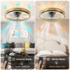 POWLIG 19.68-in 20W LED Ceiling Fan with Lights and Remote Control, Dimmable Brightness and Color Temperatures - 4 of 4