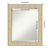 Amanti Art Classic Honey Silver Beveled Framed Wall Mirror - 4 of 4