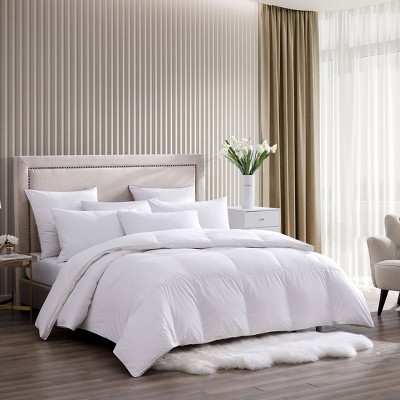 Blue Ridge Home Fashions Full/Queen Naples 700 Thread Count Oversized Hungarian White Goose Down Comforter: Luxury Duvet Insert