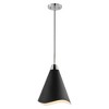 Nuvo Lighting Tango 1 - Light Pendant in  Matte Black/Polished nickel - 3 of 4