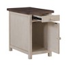 Bar Harbor 2.0 Chairside Cabinet Cream - Treasure Trove Accents: Pine Frame, MDF Book Match Veneer Top, No Assembly Required - 3 of 4