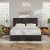 VECELO Queen/Full/Twin Upholstered Platform Bed Frame with Button Tufted Adjustable Headboard - 3 of 4