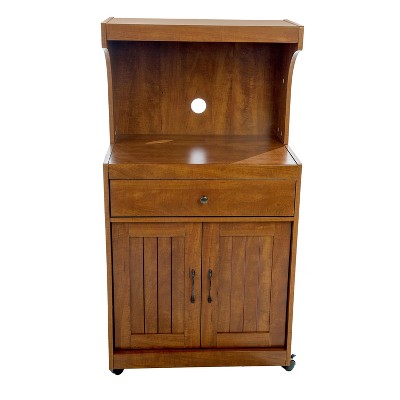 microwave cart with storage target