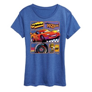 Women's - Disney - Lightning McQueen Best Trophies Short Sleeve Graphic T-Shirt - 1 of 4