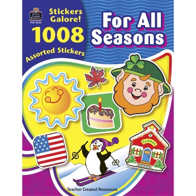Teacher Created Resources For All Seasons Sticker Book, Pre-K to Grade 8, pk of 1008