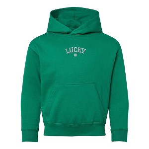The Juniper Shop Embroidered Lucky Clover Youth Graphic Hoodie - 1 of 3