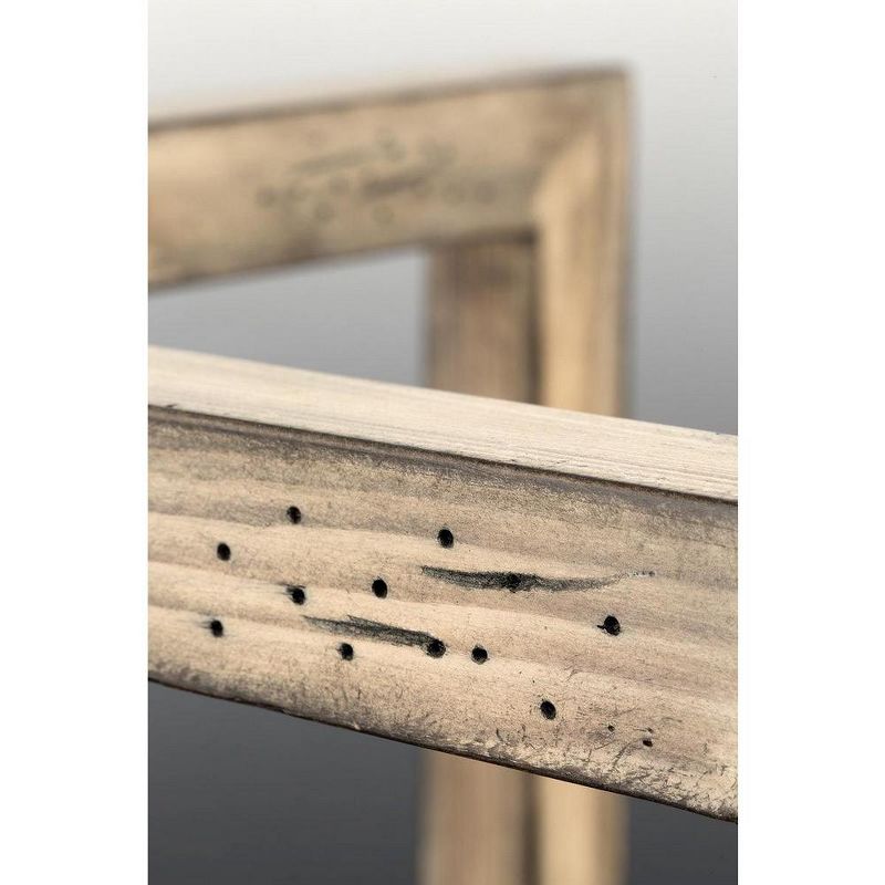 Progress Lighting Turnbury 1-Light Mini-Pendant, Galvanized Steel, Nautical Coastal, Wood Frame, 2 of 3