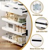 Okak Modern Fluted Kitchen Pantry Cabinet with 3 Keyboard Drawers, Freestanding Cupboard Buffet Storage Cabinet for Dining Room - 4 of 4