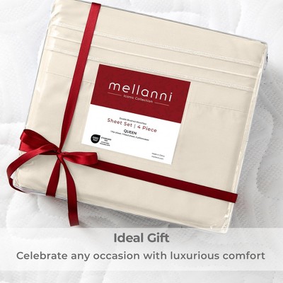 California King Golden Ivory Microfiber Deep Pocket Sheet Set