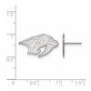 Black Bow Jewelry 10k White Gold Nashville Predators NHL Stud Earrings - 2 of 3