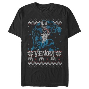 Men's Marvel Ugly Christmas Venom Pose T-Shirt - 1 of 4