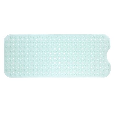 Xl Non-slip Square Shower Mat With Center Drain Hole - Slipx