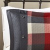 Gulches 7 Piece King Herringbone Comforter Set Red - 2 of 4