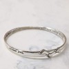 Dicksons It was Then That I Carried You Footprints Mobius Silver-Plated Women's Bangle Bracelet - 2 of 3