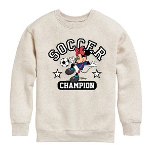 Boys' - Disney - Soccer Superstar Graphic Long Sleeve Fleece Sweatshirt - 1 of 4