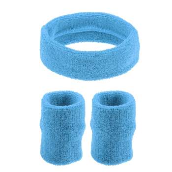 Unique Bargains Stretchy Soft Sweat Wicking Yoga Headband Sweatband For Men  Women 1 Pcs Dark Blue : Target