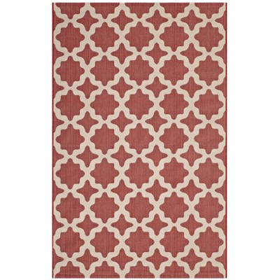 Modway Cerelia Moroccan Trellis 5x8 Indoor and Outdoor Area Rug